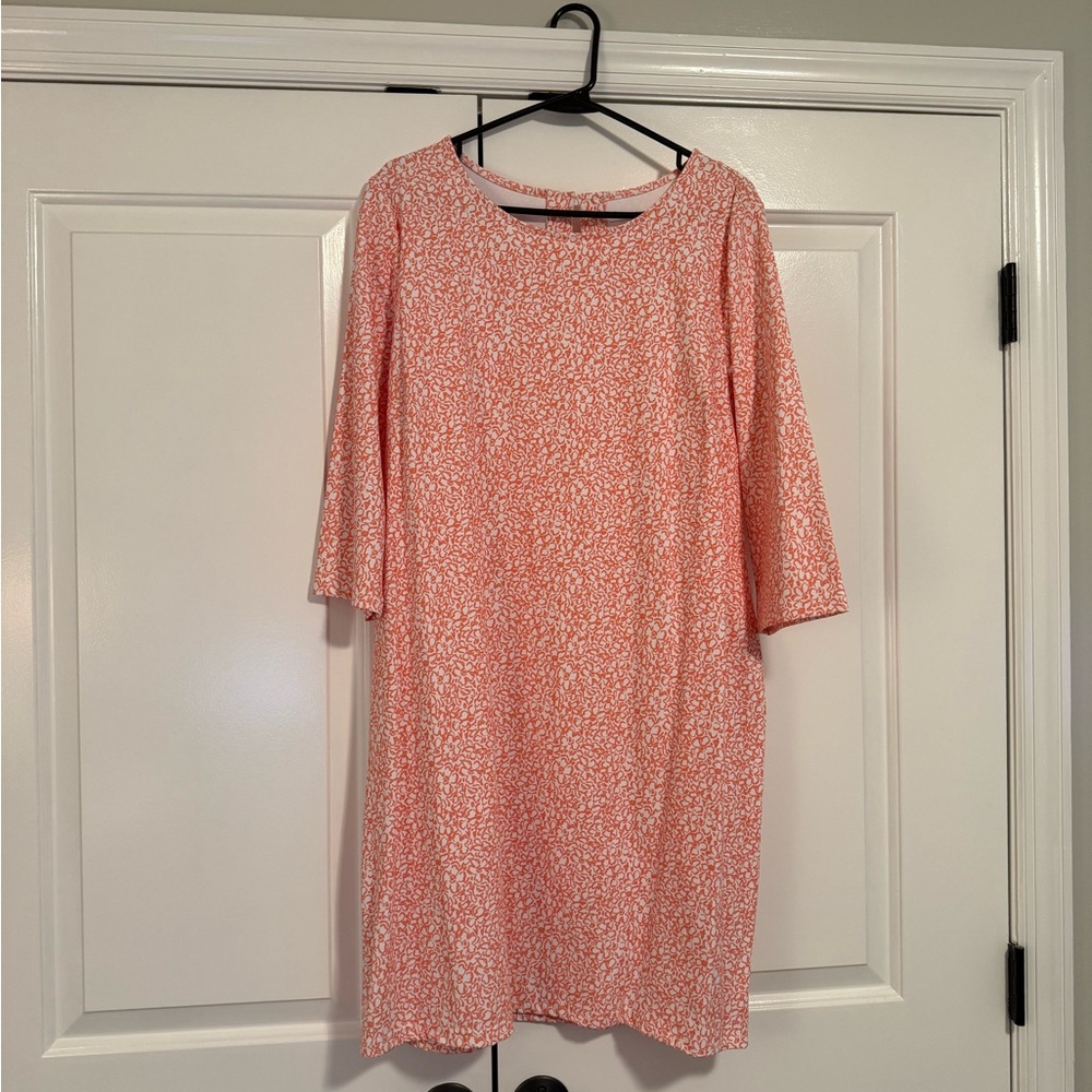 Southern Tide Coral Pink Floral Dress - XL